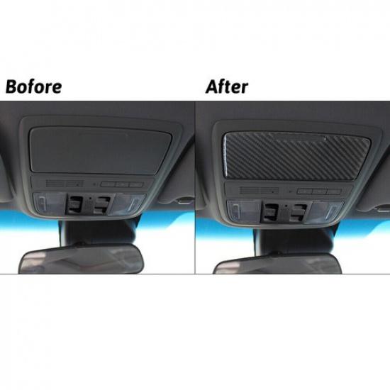 For Honda Accord 2008-12 Carbon Fiber Interior Overhead Console Panel Cover Trim