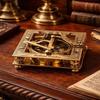 Brass Sundial Compass: Antique Style Nautical Navigation Tool