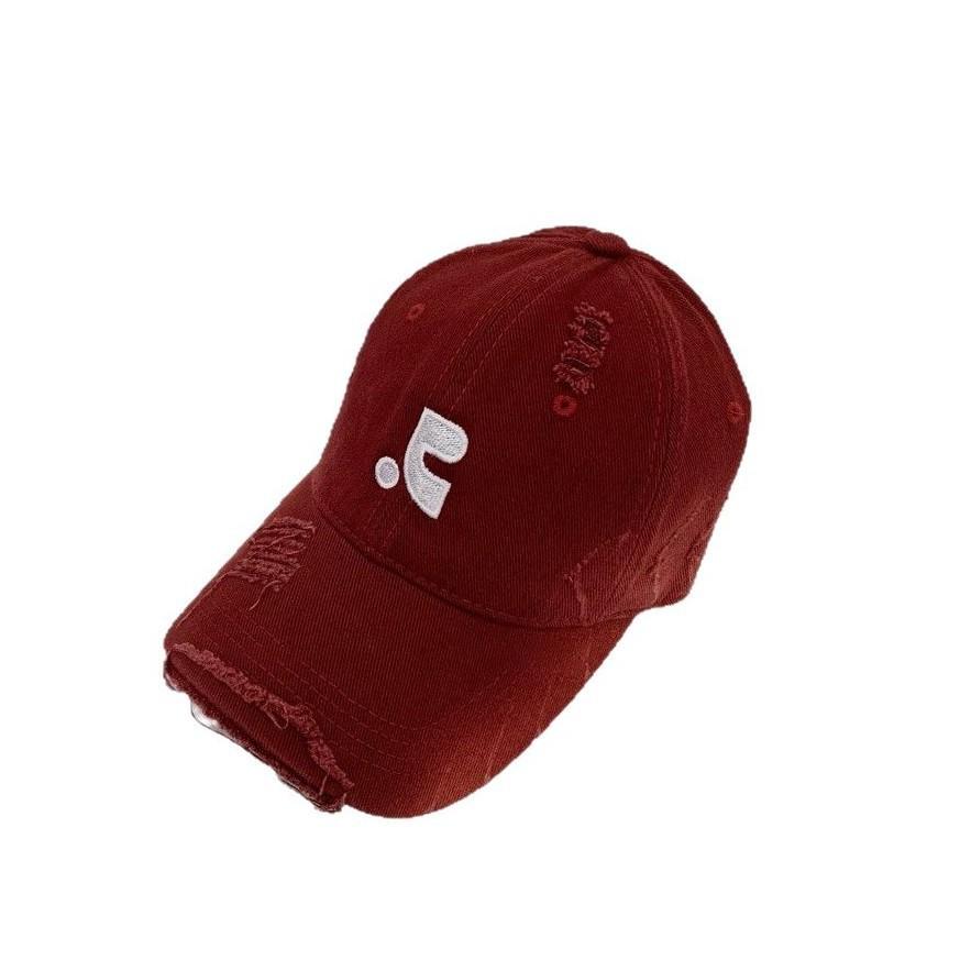 Popular Versatile Internet celebrity ins wind do old hole embroidered baseball hat couple show face small cap