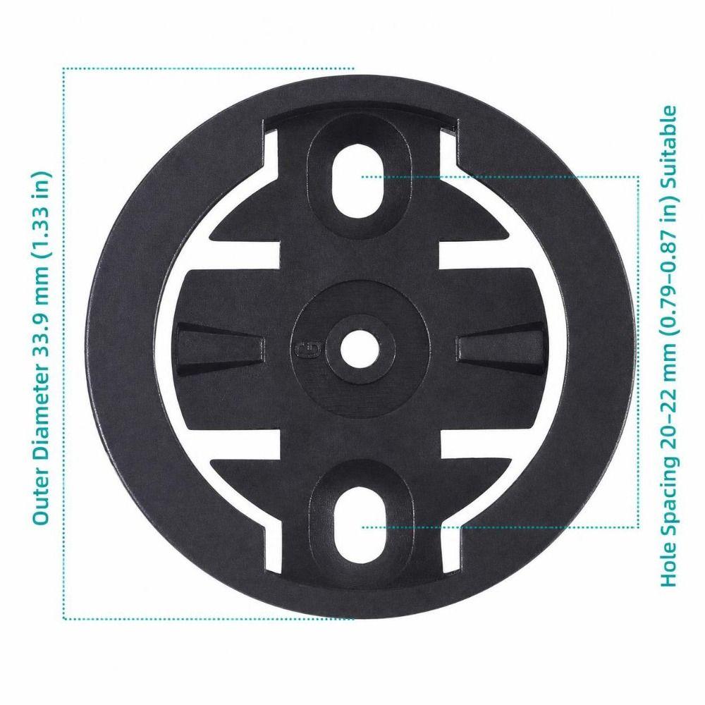 6PCS Black Cycling Computer Bracket Base for Garmin/Bryton/ CATEYE Bike Computer Mount Repair