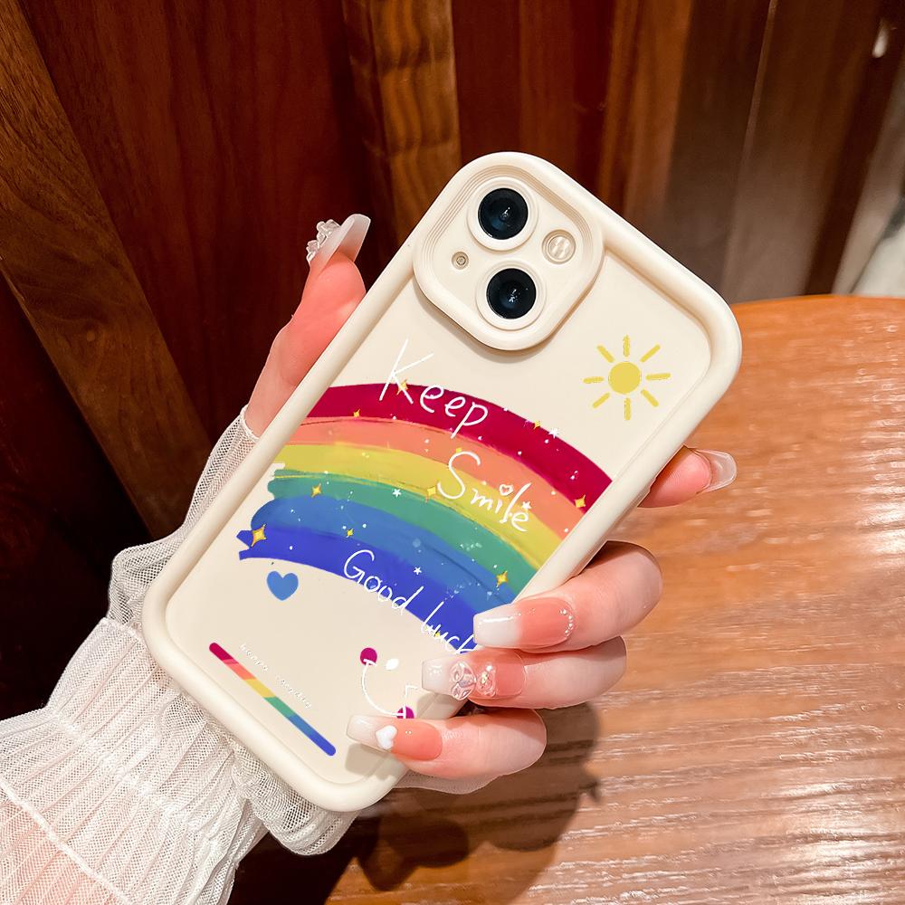 Мягкие силиконовые квадратные лестницы с мультяшным узором, полное покрытие, защита камеры, противоударный чехол для Huawei Honor Xiaomi Redmi Samsung