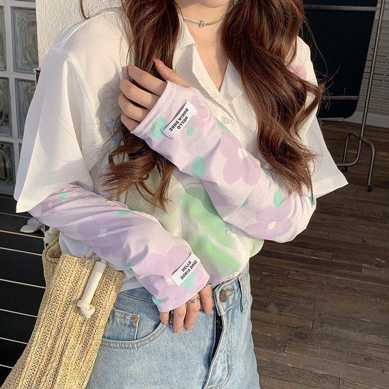 Breathable Gradient Anti-UV Ice Sleeves for Women