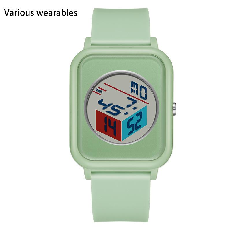 Креативные трехмерные часы с циферблатом для студентов мужского и женского пола, электронные часы для улицы, водонепроницаемые, многофункциональные электронные часы с будильником