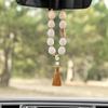 Elegant Lotus Beads Car Mirror Hanging Ornament