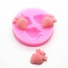 Three Holes Strawberry Fruit Silicone Mold Sugar Craft Tools Fondant Molds Fruit Chocolate Moulds For Cakes Decorating Tools