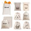 Reusable Bread Bag Eco-friendly Drawstring Design Easy To Clean Homemade