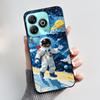 Милый Мультяшный Чехол Для ZTE Blade A75 4G Печатный Корпус Защитная Крышка Мягкий Силикон Черный Корпус