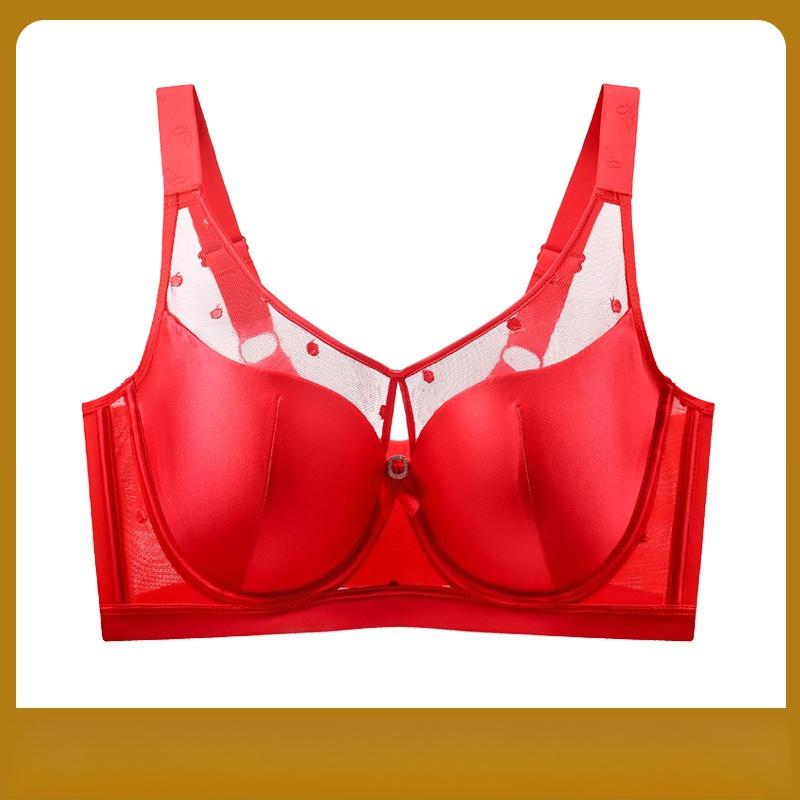 Soft Steel Ribbed Smooth Bra Women's Plus-size Seamless Underwear Women's Strapless Anti-glare Back-gathering Bra