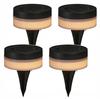 Solar garden lamp LED 12cm Warm white light waterproof