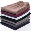 Men's Seamless Fleece-Lined Warm Base Layer Leggings - Velvet, Single Layer, Home & Sleep Wear.
