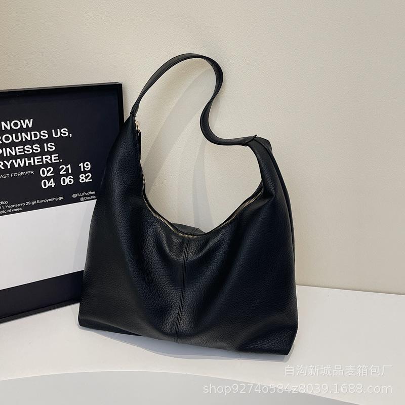 Casual Large-capacity Bag Women's 2025 New Popular Versatile Foreign Shoulder Bag Trendy Fashion Retro Tote Bag