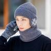Winter Velvet Ear Protection Wool Hat Outdoor Cycling Skiing Drop Driving Travel Men Warm Knitted Cold Hat
