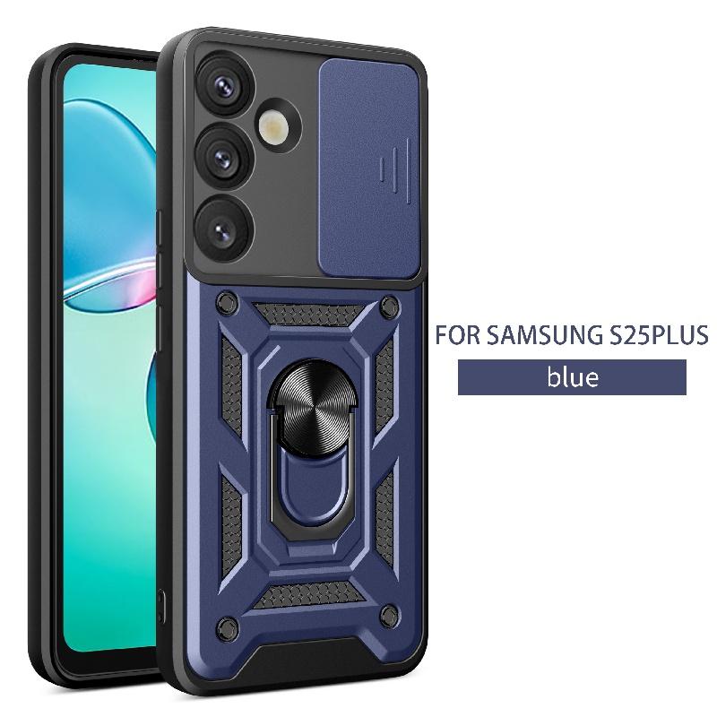 Чехол для Samsung Galaxy 25 Plus Защитный бронированный чехол для телефона с выдвижной защитой камеры для Samsung Galaxy 25 Ultra Магнитный держатель Кольцо Крышка