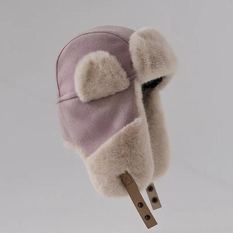 Зимняя теплая шапка с большими ушами, из флиса, утолщенная, с защитой ушей, для мужчин и женщин
