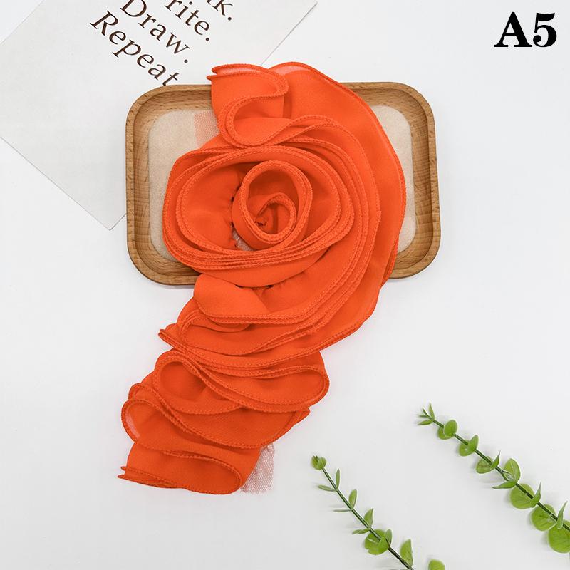 3D Floral Decoration Handmade Flower Patch Diy Chest Flower Sewing Applique For Wedding Dress Accessories