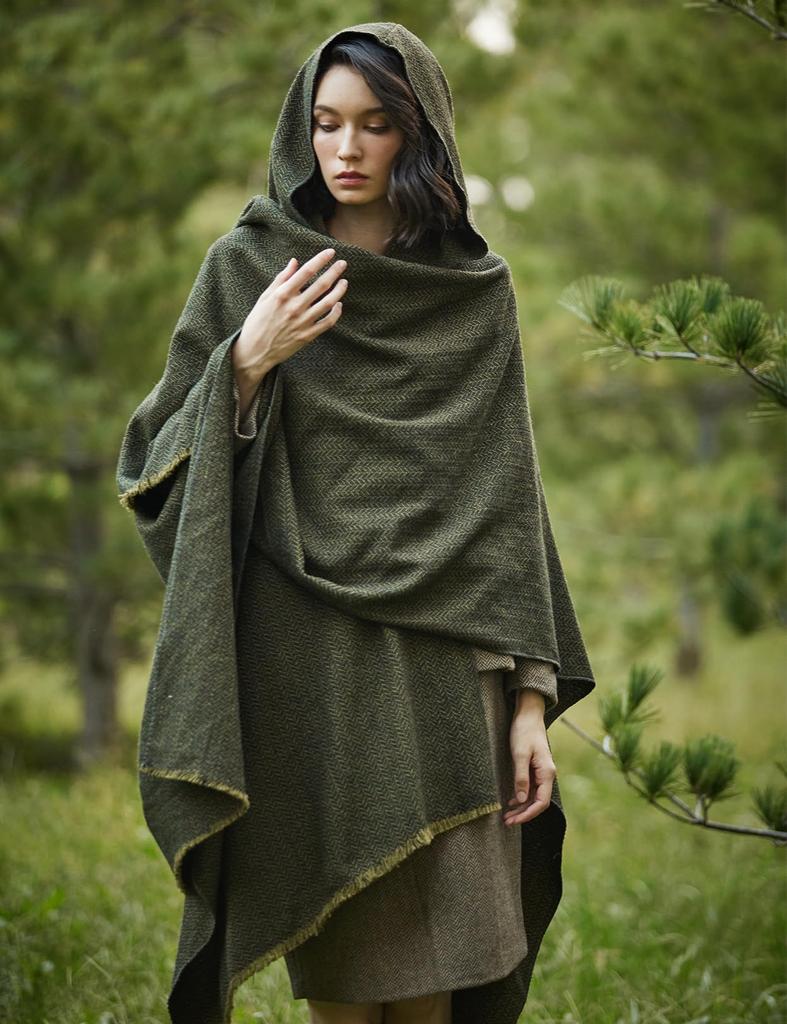 BEAUTELICATE Плащ-пончо с капюшоном до колена на каждый день для косплея, женский, большой, длинный, накидка, плащ, защита, унисекс, для использования,