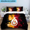 Galatasaray Football Club 3PCS Bedding set,Ideal for1pc Duvet Cover And 2pcs Pillowcases Perfect for Christmas gift,Ideal for Bedroom, Dormitory