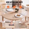 VEVOR Plastic Table Cover, 42 x 42 Inch 2.0 mm Thick Clear Table Protector, Round PVC Desk Mat, Waterproof & Easy Cleaning Desk Pad Tablecloth