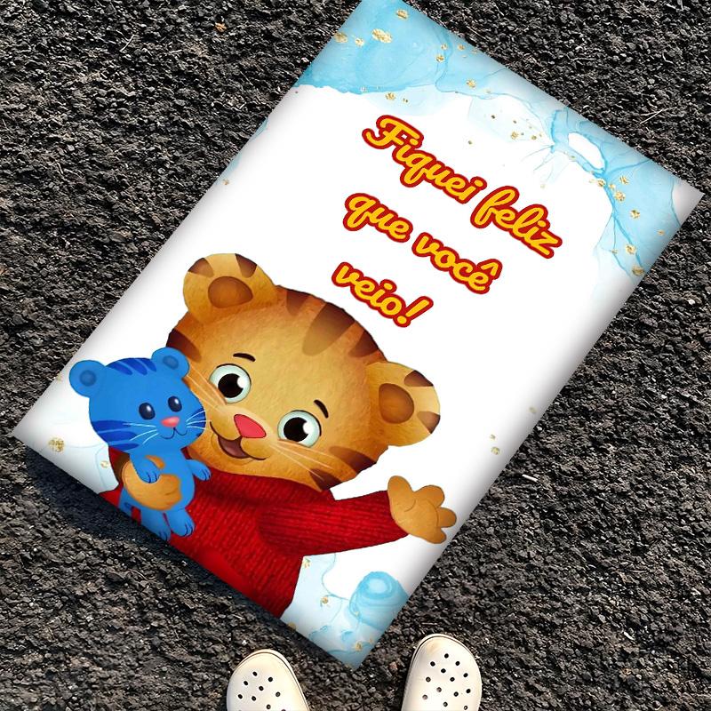 Daniel Tiger Polyester Carpet, Soft Indoor Mat for Office Chair, Living Room, Computer Desk - Decorative Home Office Rug Design