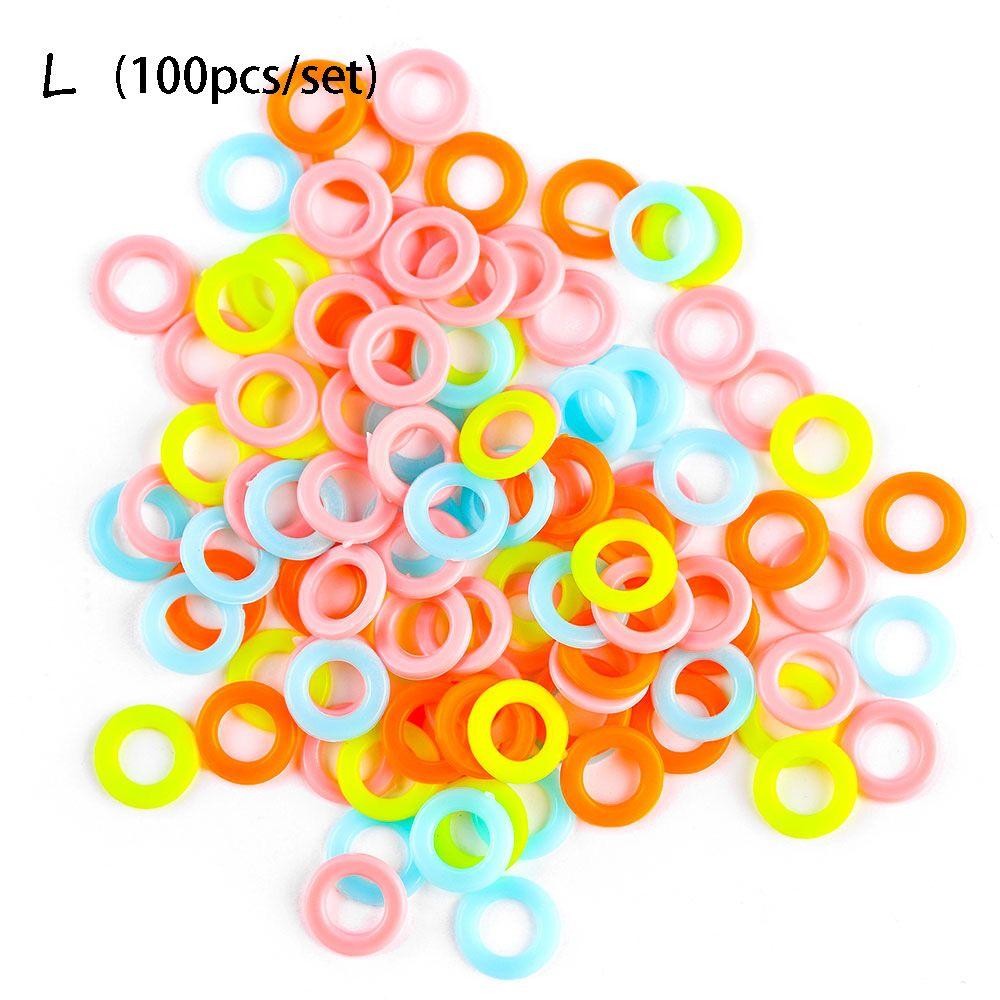 Latching Sewing Accessory Plastic Locking Stitch Markers Knitting Tool Crochet Ring Mark Circle