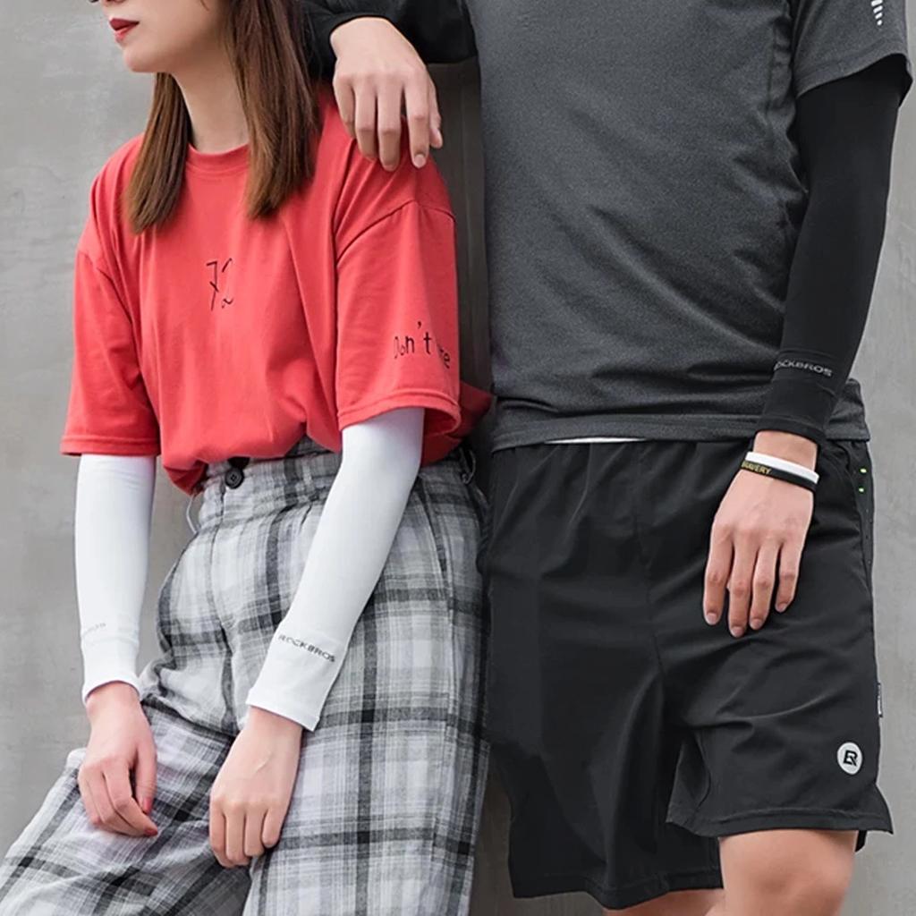 Rockbros Xt9002W Cycling Sleeves - White (2 Pcs.)