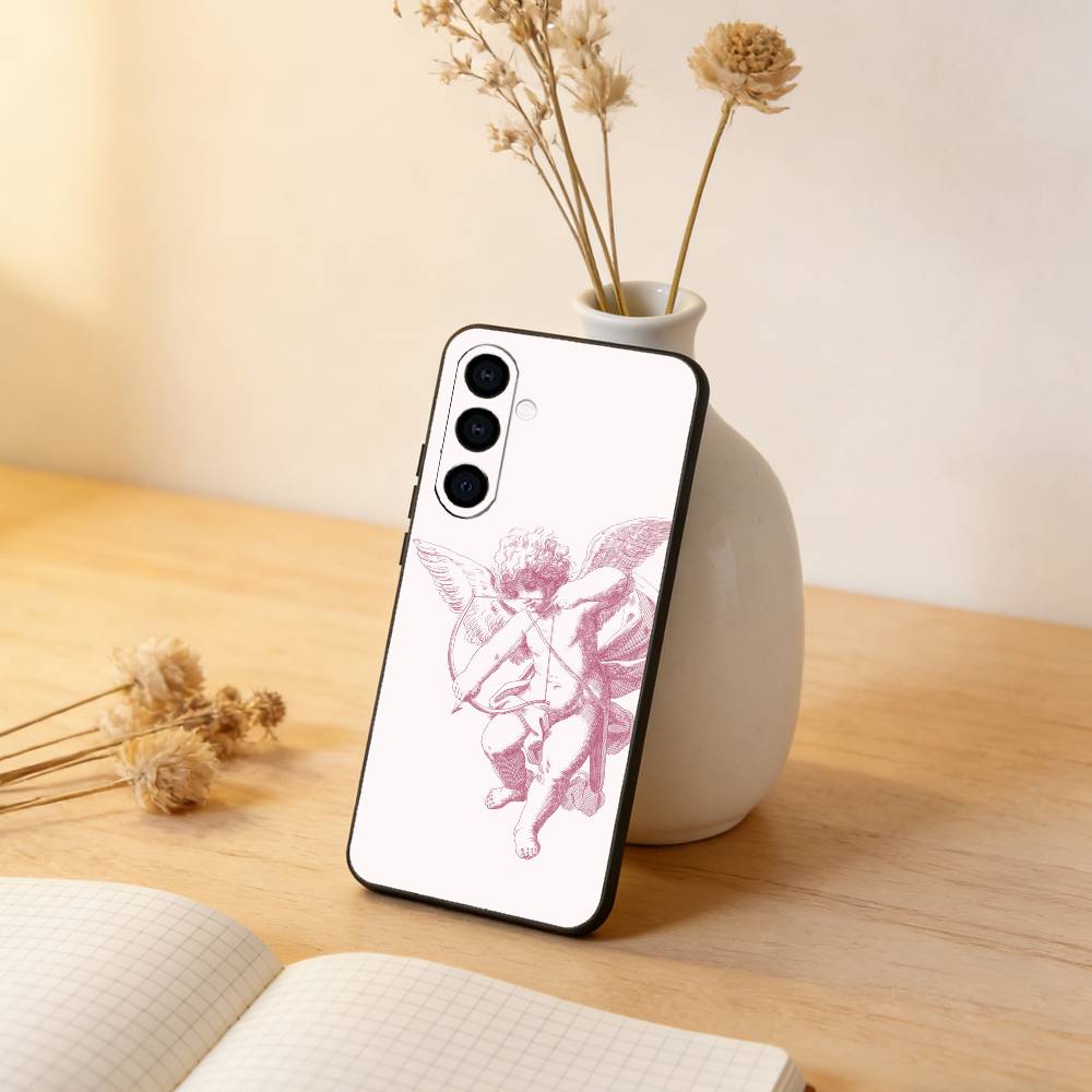 Чехол для телефона 'Стрела Купидона' для Samsung Galaxy A73,A72,A71,A70,A53,A52,A51,Других Мягкий Черный Чехол