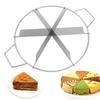 Pancake Cutter Stainless Steel Pie Slicer Rust Proof Cake Divider with Side