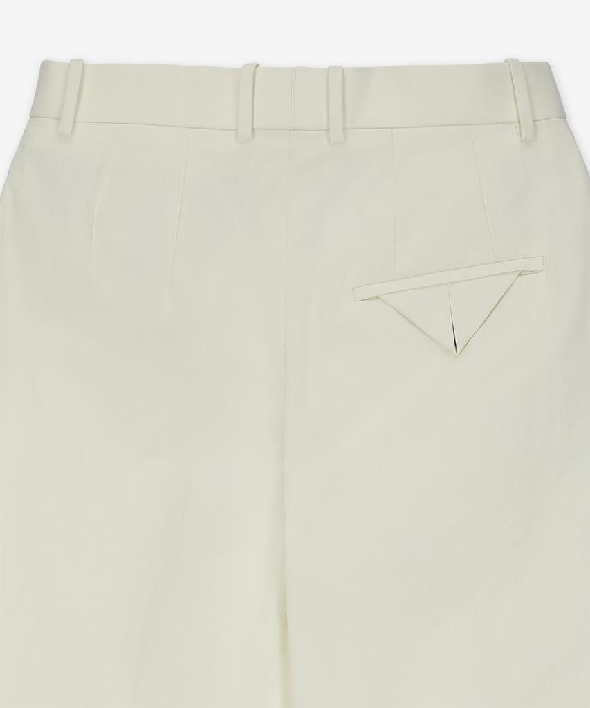 BOTTEGA VENETA Light Cotton Twill Tapered Pants - White / 799335V4Cs03043