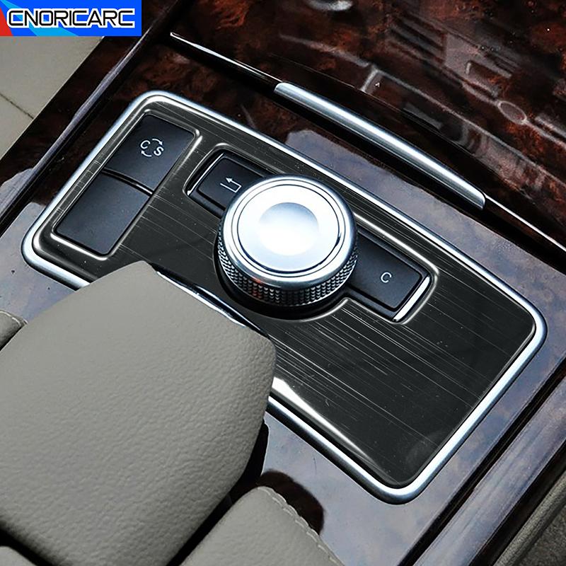 For Mercedes Benz E Class W212 2009-2011 Car Central Control ES Switch Panel Frame Decoration Sticker Trim Interior Accessories