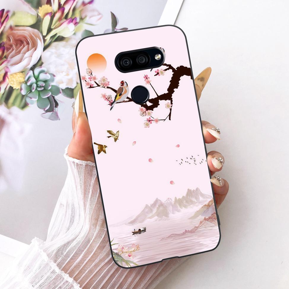 Чехол для LG K40S 2019 Чехол Эстетичный Милый Кот Модный Смешной Расписной Силиконовый Чехол для Телефона LMX430HM