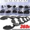 Stainless Steel E-Clips External Retaining Ring Assortment Set Opening Snap Rings Circlip Washers Shaft Fastener Fixing Parts
