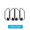 4PCS/Set Carbon Fiber Car Door Handle Stickers Decoration For BMW 3 Series F30 3GT F34 2013-18 Auto Interior Tuning