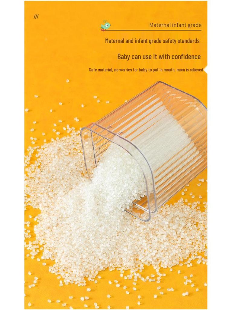 Large Airtight Plastic Storage Jar for Flour, Snacks, Grains, and Milk Powder