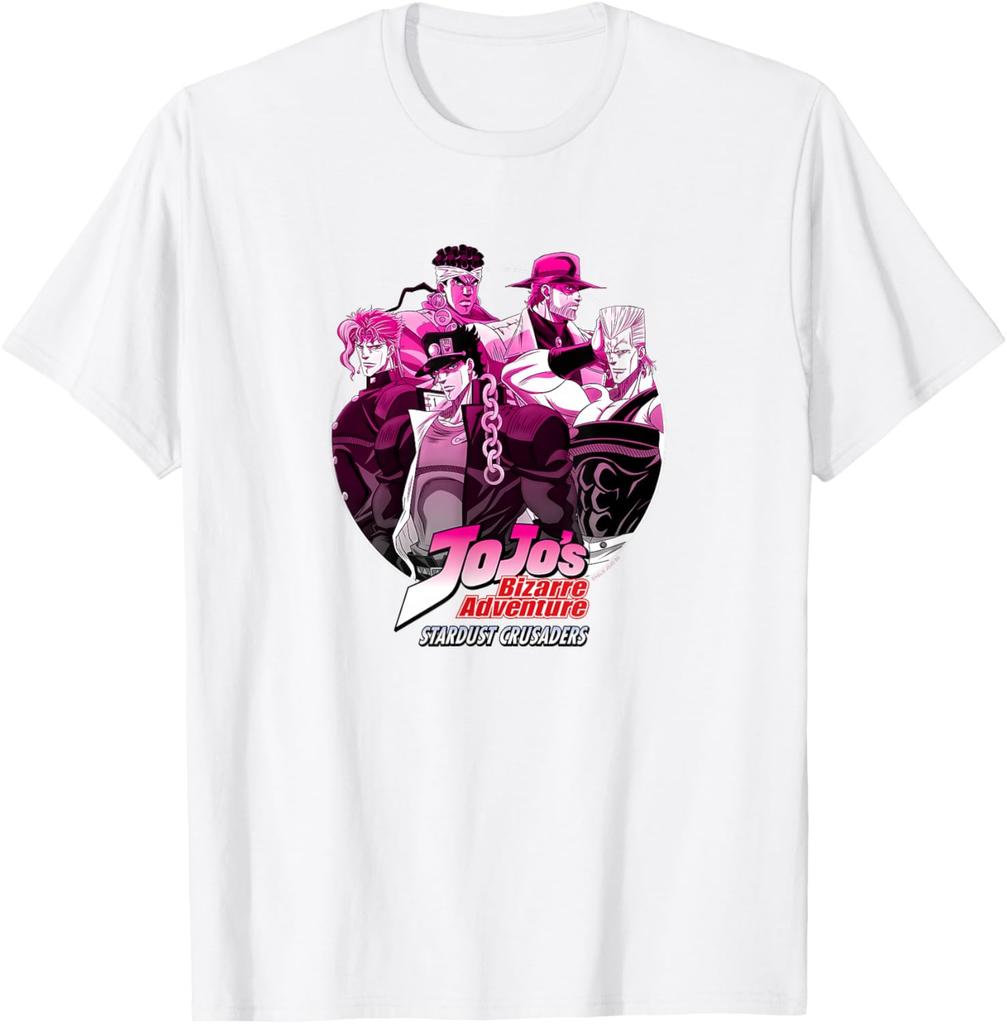 Jojos Bizarre Adventure Stardust Crusaders Group Anime Fashion Casual Funny Tshirt S6xl Summer