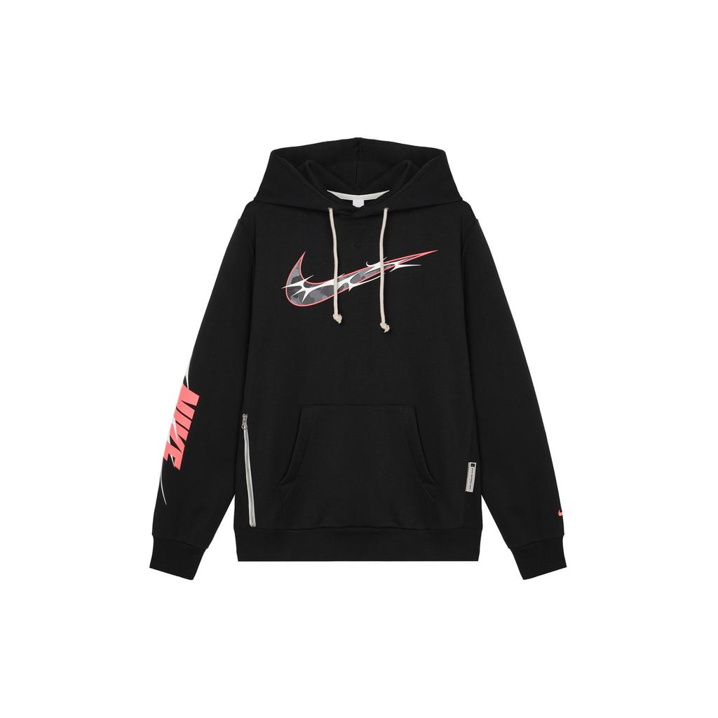 Nike Толстовка с капюшоном из флиса с длинным рукавом с логотипом стандартной выдачи Мужская толстовка Черный HQ4746010