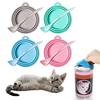 Pet Food Can Cover Reusable Silicone Sealed Can Cover with Spoon Fits 3 Standard Size Food Cans for Pet Food Cans or Canned Goods