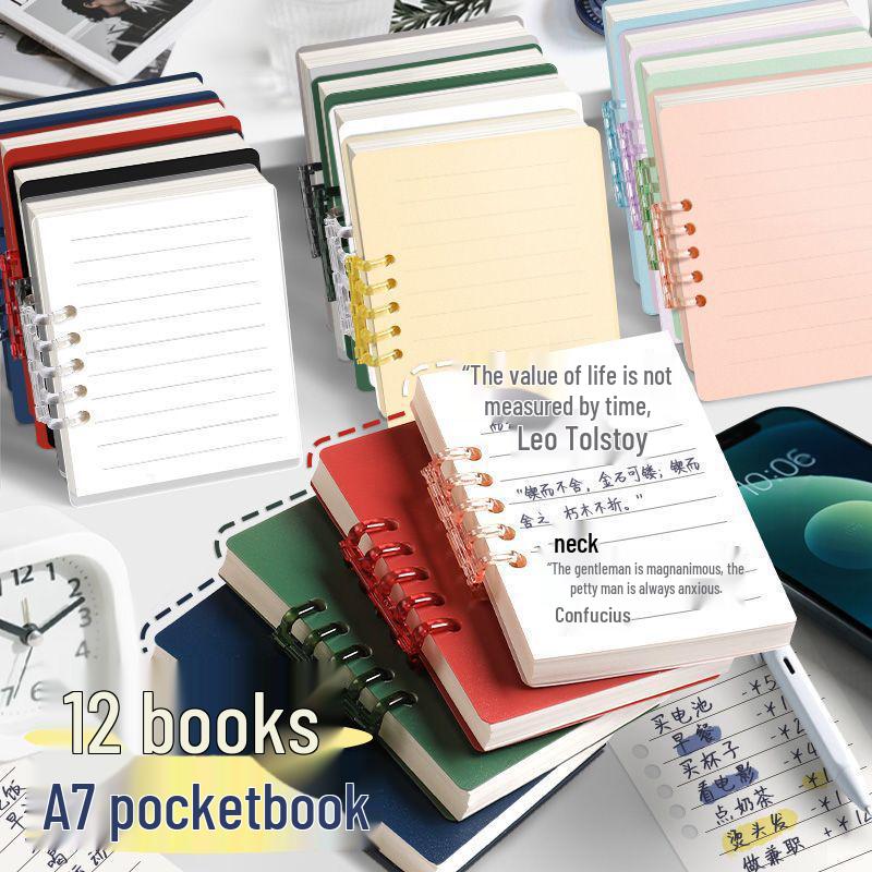 Мини блокнот A7 высокой ценности для кармана - Персональный студенческий планер на разъемных листах