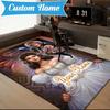 Custom Name Fantasy Labyrinth Adventure Rug for Living Room, Game Rooms, Office, Bedroom, Floor Mat Playful Design, fan gifts Christmas decor