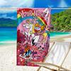 Custom Name Beach Towel Dexter Power Adventure Beach Towel, Soft Microfiber, Gift for Her/Him, Birthday, for Pool, Beach, Travel, Fan gifts