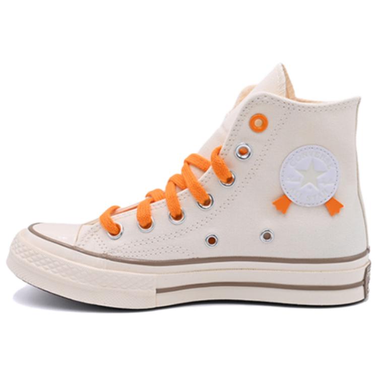Converse CHUCK TAYLOR спортивные повседневные модные удобные прочные высокие кеды унисекс бежевые оранжевые