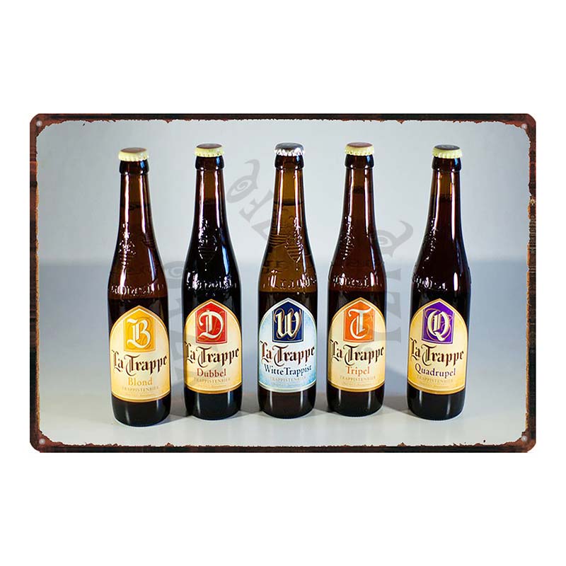 Бельгийское пиво VintageBrugse Zot La Trappe Металлические жестяные таблички для стены Бар Паб Искусство Кухня Кофе Домашний декор 30X20СМ DU-8282A