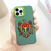 N21 Moldova National Emblem Soft Border Phone Case for Apple iPhone 15 14 13 Pro Max 11 12 XR XS Max 7 8 Plus Hard Back Cover