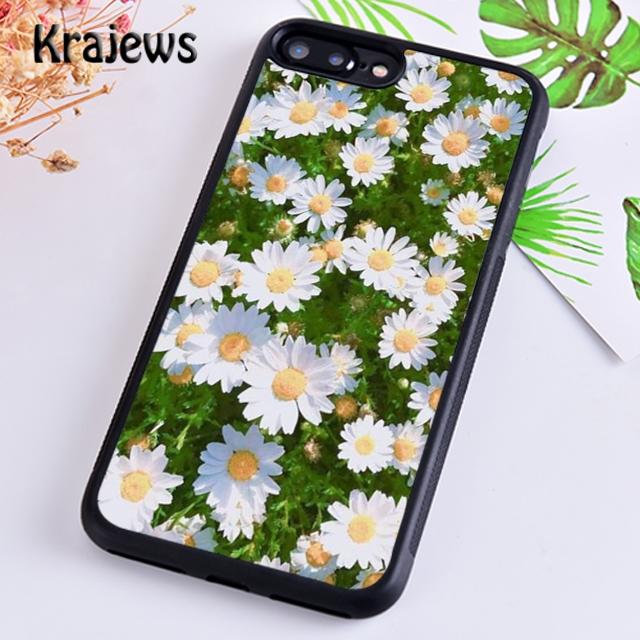 Мягкий чехол для телефона Krajews Daisy Flower для iPhone 14 5 6s 7 8 plus X XR XS 11 12 13 pro max Samsung Galaxy S21 S22 ultra