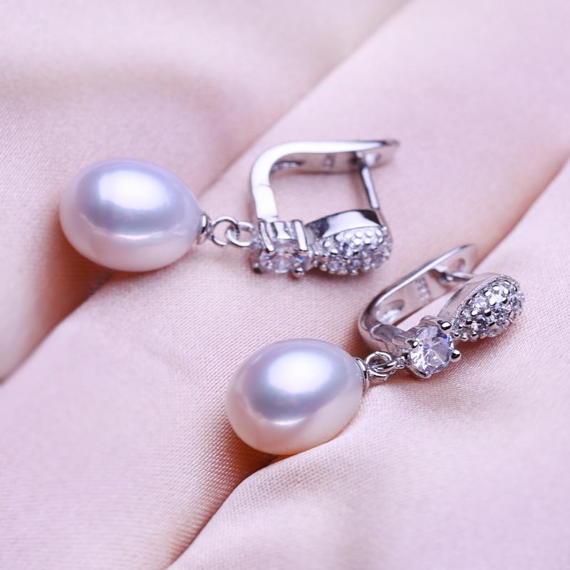 seniko 8-9 мм серьги с натуральным пресноводным жемчугом, геометрический дизайн, модные серьги-клипсы с кубическим цирконием для женщин, серьги, подарок для девочек