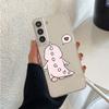 Маленький динозавр милый прозрачный чехол для Samsung Galaxy S22 S20 FE S21 S10 S9 Plus Note 20 Ultra 10 Lite мягкий чехол для телефона