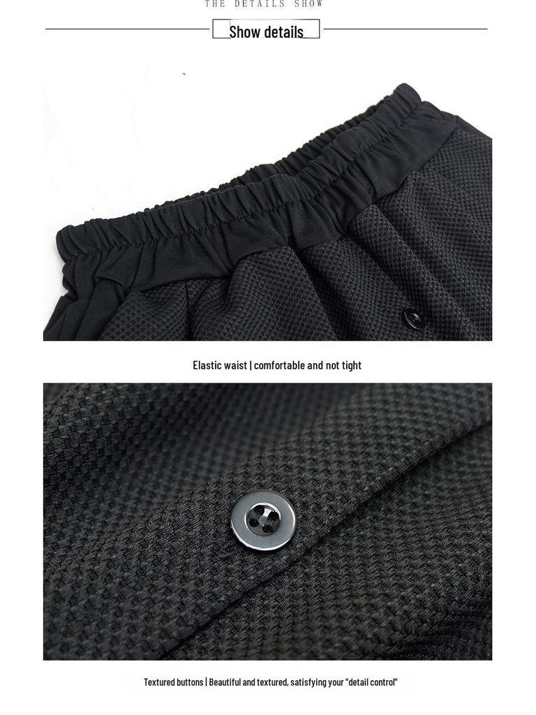 Европейский уличный стиль 2025: Женские повседневные брюки-двойки с имитацией сращивания, широкие, с завышенной талией - коллекция осень/зима.