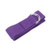 Фитнес-растяжка, неэластичный эластичный ремень для йоги, хлопковые фитнес-ленты с пряжкой DRing(фиолетовый )