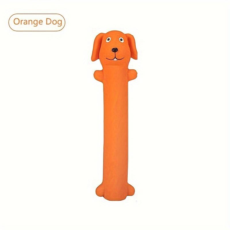 Durable Latex Squeaky Dog Toy - Cartoon Design, Easy Clean Dog Toys for Aggressive Chewers