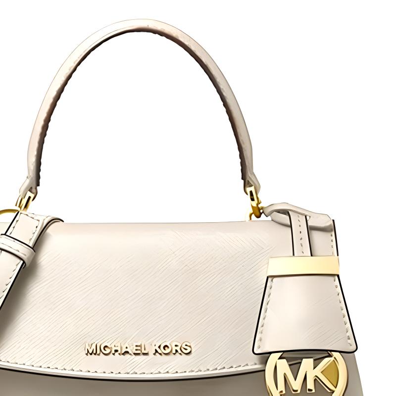 Новая женская мини-сумка MICHAEL KORS MK Ava из коровьей кожи, сумка на плечо, сумка кроссбоди, молочно-белая 32F5GAVC1L289