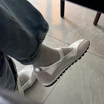 Туфли женские из овчины с серебристой застежкой-липучкой Light Mouth Single, новые летние французские балетки Мэри Джейн